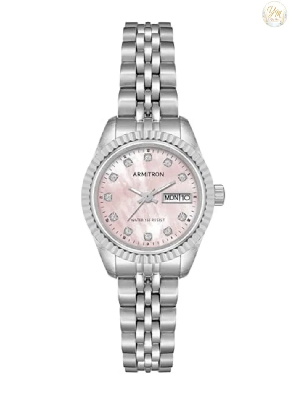 Women's Crystal Accented Bracelet Watch with Japanese Quartz Movement